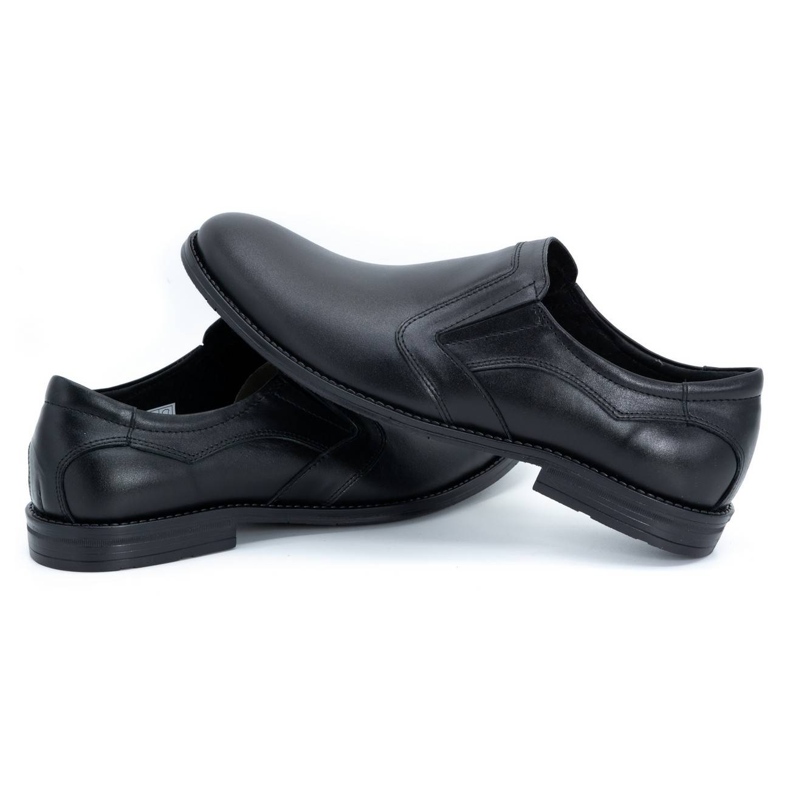 Olivier Chaussures élégantes en cuir pour hommes 283LU noir le noir 4