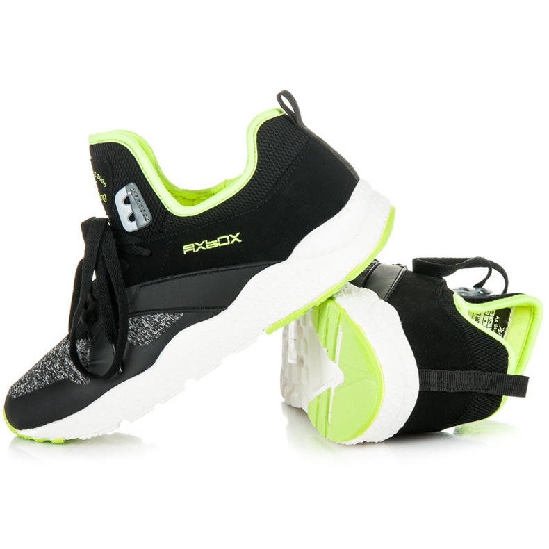 Ax Boxing Chaussures de sport à lacets pour femmes le noir 1