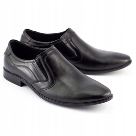 Olivier Chaussures habillées sans lacets pour hommes 284 noir 2