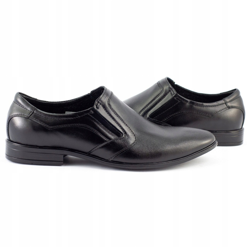 Olivier Chaussures habillées sans lacets pour hommes 284 noir le noir 4