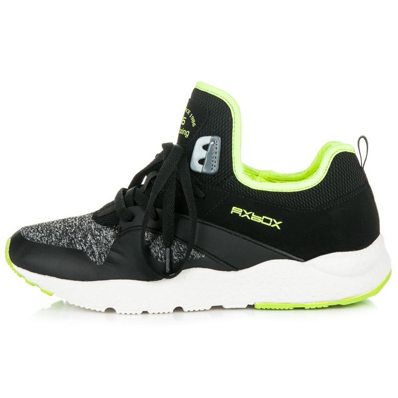 Ax Boxing Chaussures de sport à lacets pour femmes le noir 2