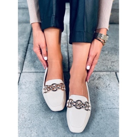 Mocassins femme Bianca Beige 1 Mocassins femme Bianca Beige 1