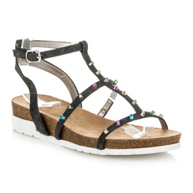 Sandales compensées KYLIE le noir 1