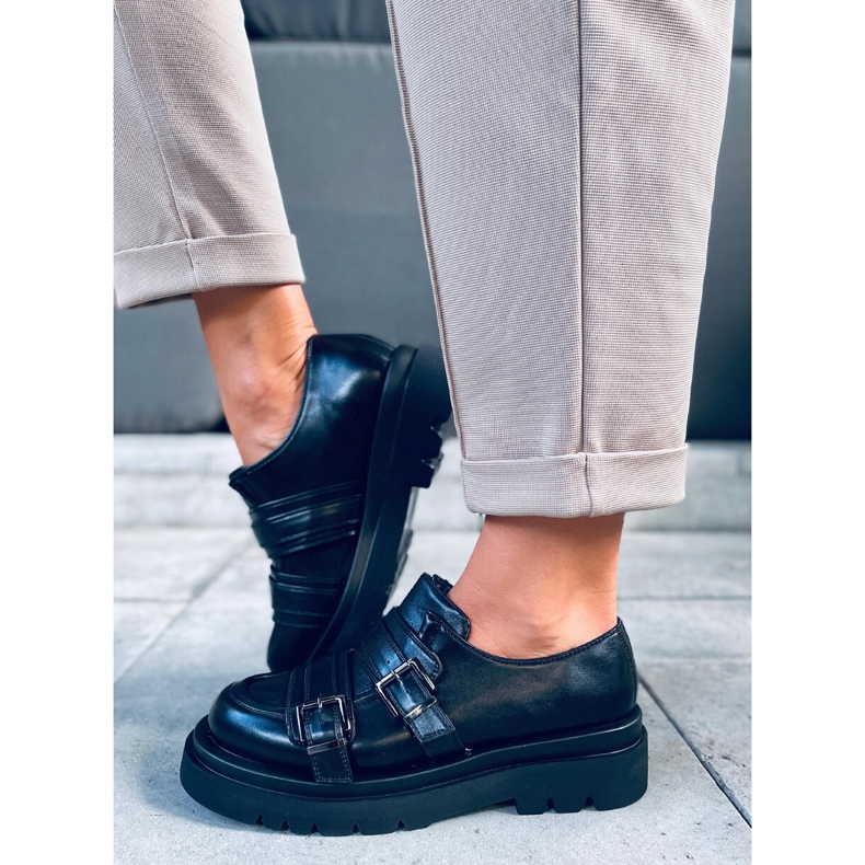 Mocassins femme Atena Noir 1