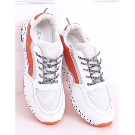 Chaussures de sport femme Milano Orange blanc multicolore 1