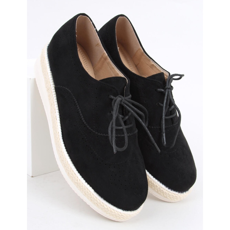 Mocassins, espadrilles femme Apia Noir 1