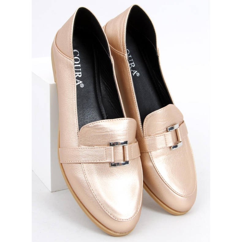 Mocassins femme Alma Gold d'or 1
