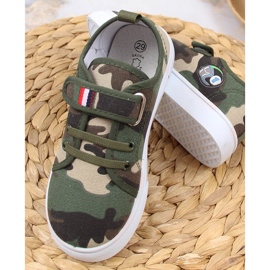 Baskets enfant Atletico fermeture scratch fermeture scratch vert 4