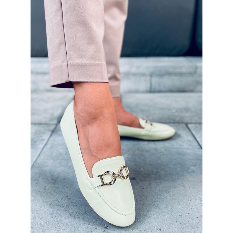 BM Mocassins femme Amiya LT.GREEN vert 1 BM Mocassins femme Amiya LT.GREEN vert 1