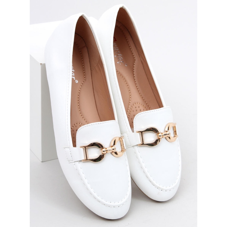 Mocassins Amiya Blanc, femmes 2
