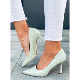 Escarpins grain femme Vert Aurore 4
