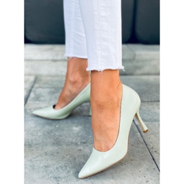 Escarpins grain femme Vert Aurore 1