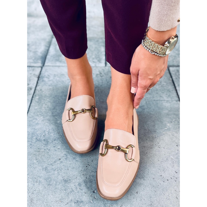 Mocassins femme Jonna Kaki beige 2