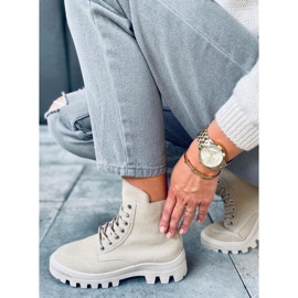 Baskets montantes trekking Mariko Beige 1