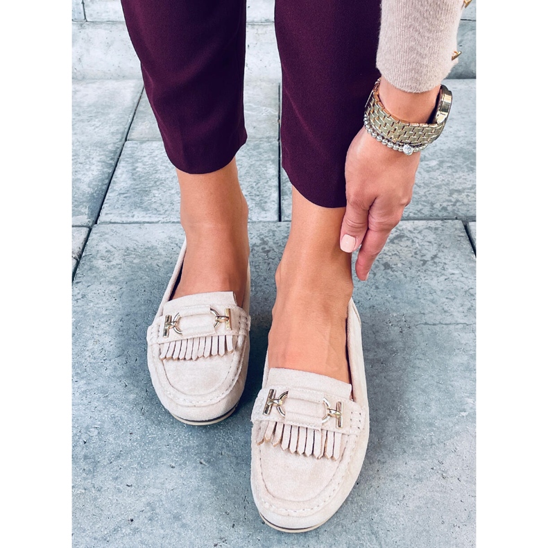 Mocassins femme Leif Beige 1 Mocassins femme Leif Beige 1