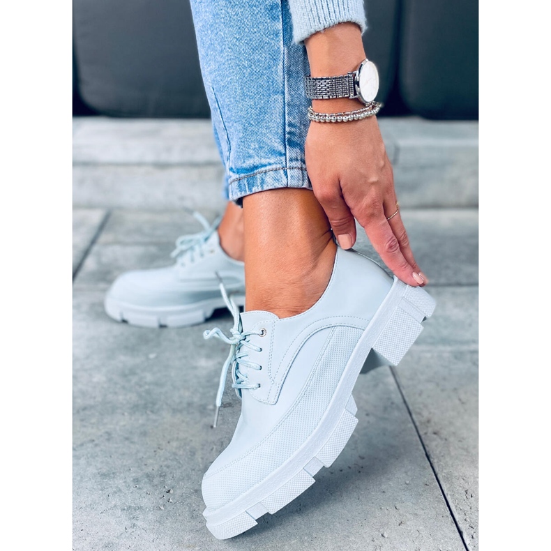 Mocassins semelles hautes Unna Bleu 1