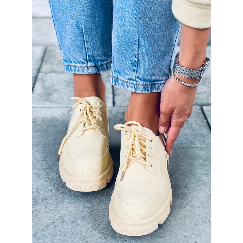 Mocassins Semelle Haute Unna Jaune 1