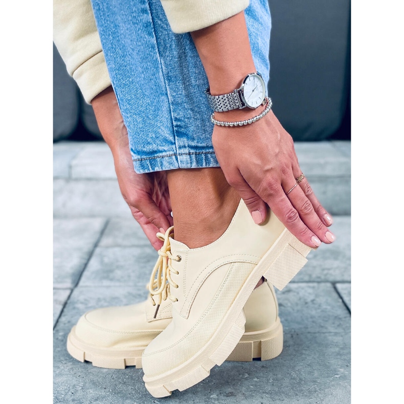 Mocassins Semelle Haute Unna Jaune 2