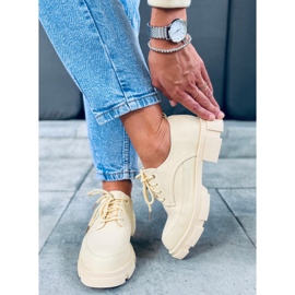 Mocassins Semelle Haute Unna Jaune 3