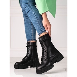 Ouvrières Shelovet sur une semelle épaisse noir 2