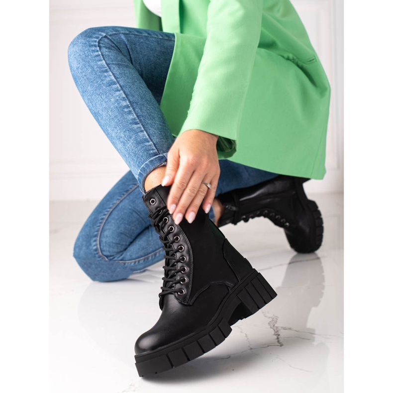 Ouvrières Shelovet sur une semelle épaisse noir 1