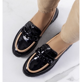 Chaussures laquées noires d'Eldark le noir 1