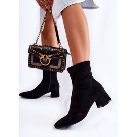 WD1 Bottes Hautes Femme Daim Noir Gloriss le noir 2