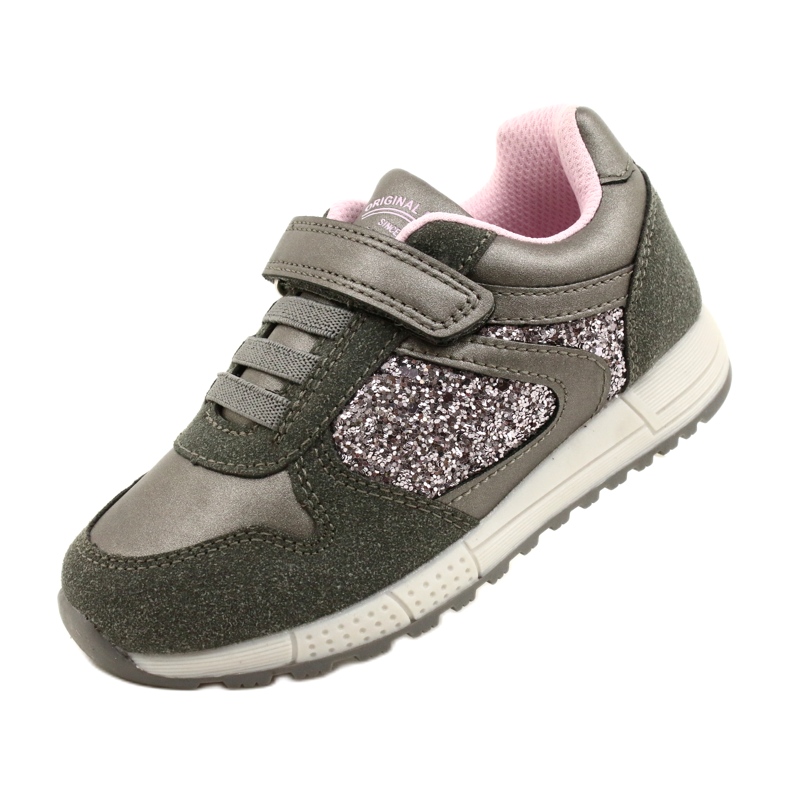 American Club ES40 Chaussures de sport pour enfants gris-silver gris 4