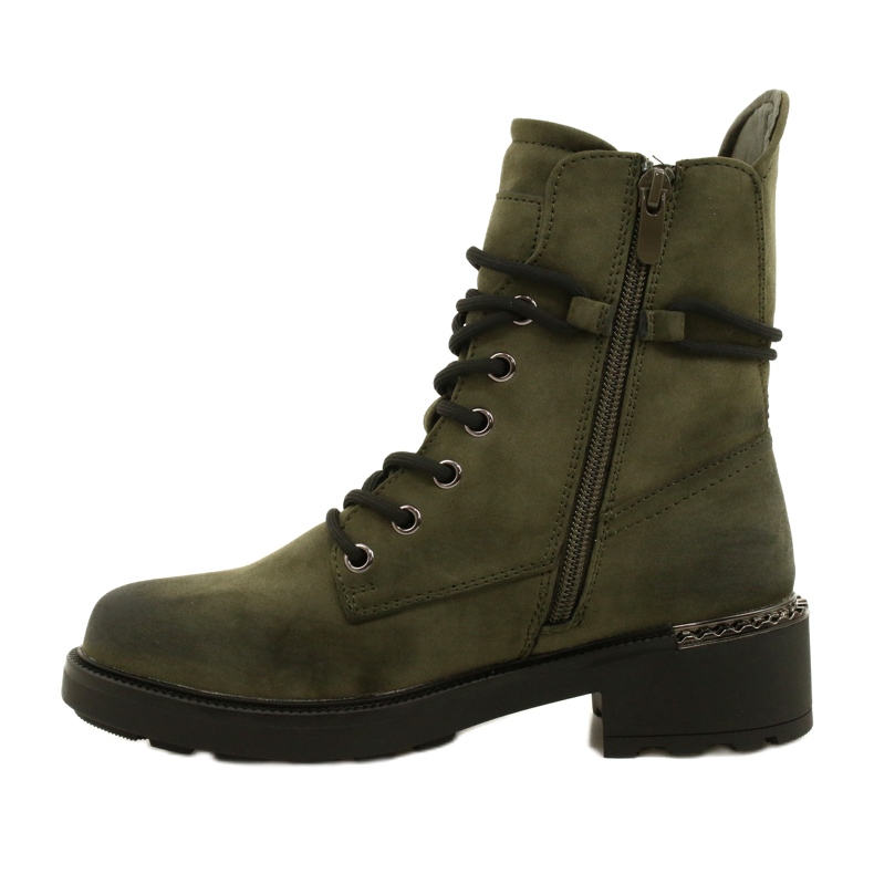 Evento Bottes Hautes Avec Fermeture Éclair Vert 21BT35-4226 1