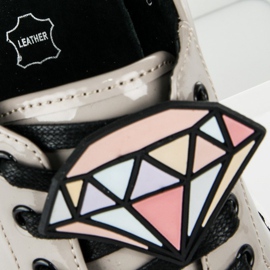 Betler Baskets laquées diamant gris 1 Betler Baskets laquées diamant gris 1