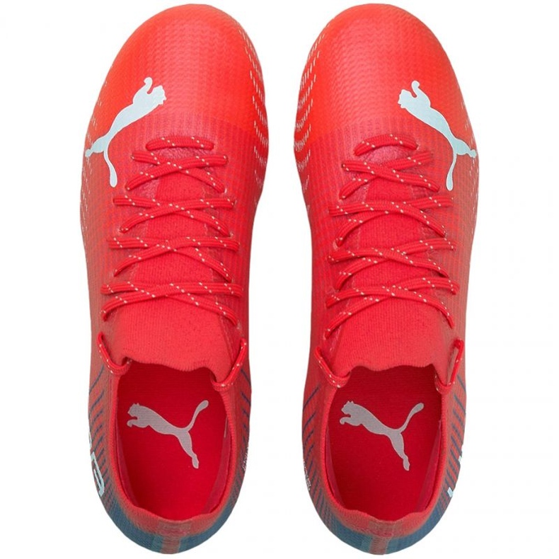 Chaussures de football Puma Ultra 2.3 Fg Ag Jr 106522 01 multicolore oranges et rouges 1