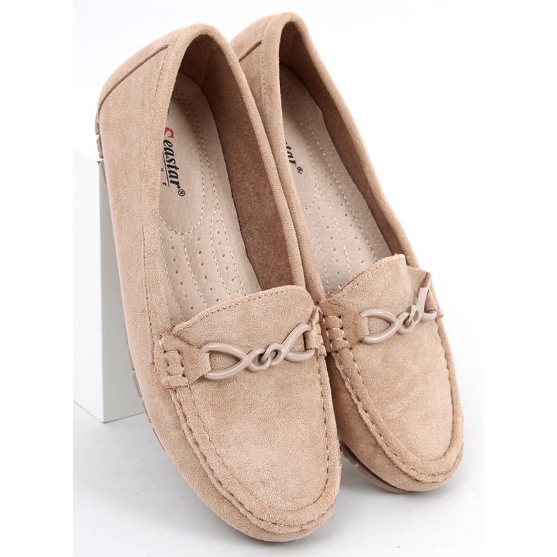 Mocassins Saga Kaki, femmes beige 2