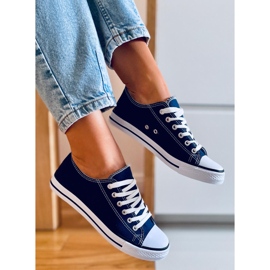 Baskets classiques femme Basic D.BLUE bleu 1