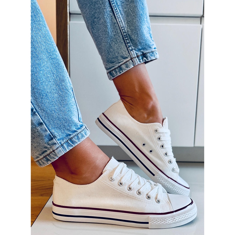 Baskets classiques femme Basic White blanche 2