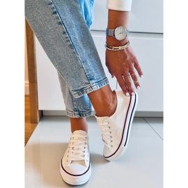 Baskets classiques femme Basic White blanche 4