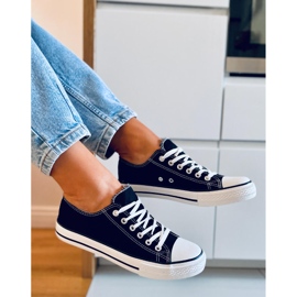 Baskets classiques femme Basic Black le noir 1