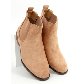 Bottines chelsea en daim kaki Burbo beige 1