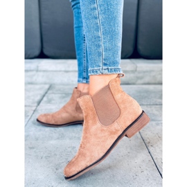 Bottines chelsea en daim kaki Burbo beige 3