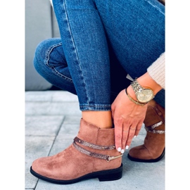 Bottes femme en daim Zinaida Camel brun 3