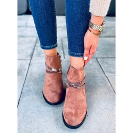 Bottes femme en daim Zinaida Camel brun 4