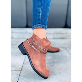 Bottes femme en daim Zinaida Camel brun 5