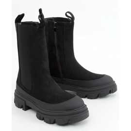 Bottines Chelsea hautes Telma Noir 1