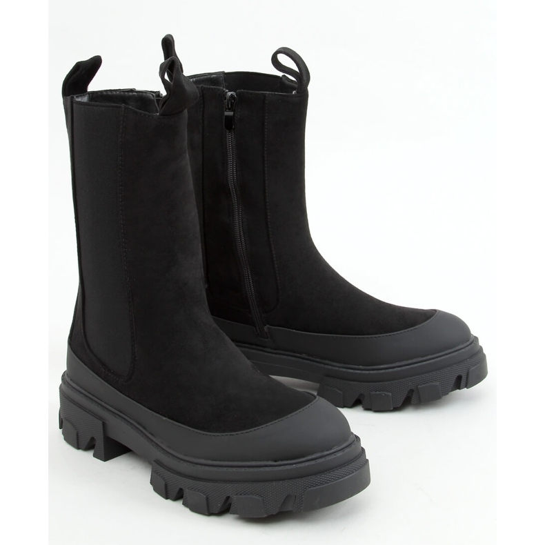 Bottines Chelsea hautes Telma Noir 1