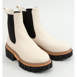 Bottines Chelsea crème pour femme Bella Beige 1