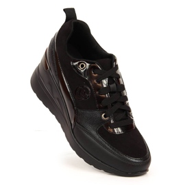 Chaussures à lacets femme eVento noir 2