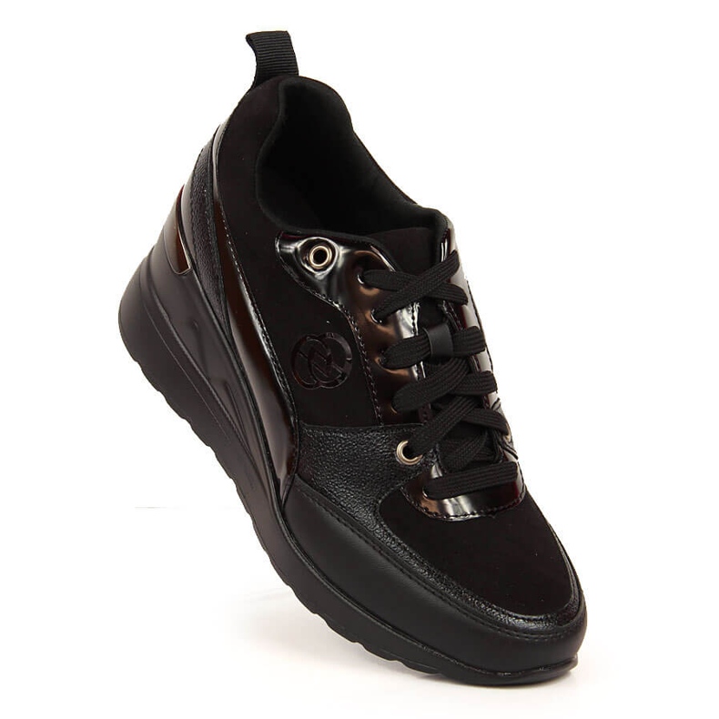 Chaussures à lacets femme eVento noir 2