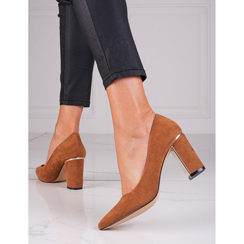 Goodin Escarpins à talons en daim SHELOVET brun 1