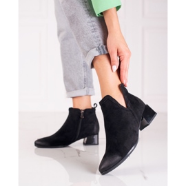 Bottes Vinceza en daim noir le noir 4
