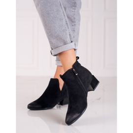 Bottes Vinceza en daim noir le noir 3