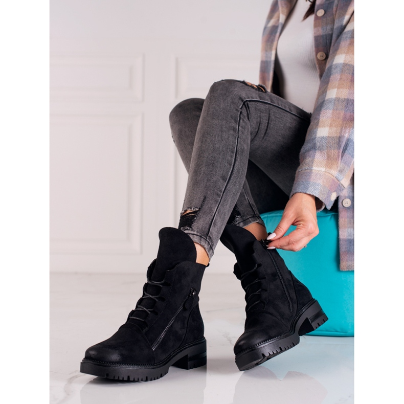 Sacs en daim noir par W. Potocki le noir 1